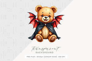 Halloween Teddy Bear Clipart