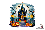 Spooky Halloween Night PNG Bundle, a Graphic by Clipart Bloom (Thumbnail 4 of 11)