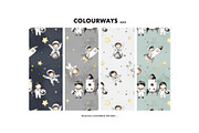 Little astronauts seamless pattern, a Pattern Graphic by Milatoo (Thumbnail 5 of 7)