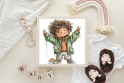 Whimsical Christmas Boy Clipart, an Illustration by CraftArtStudio (Thumbnail 6 of 6)
