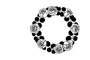 Elegant floral wreath silhouette, an Illustration by Amazin_art (Thumbnail 11 of 41)