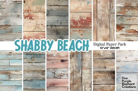 Shabby Wood Panel Texture, a Texture Graphic by Fine Purple Elephant