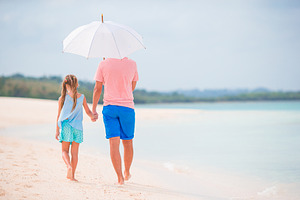 Young father and his little daughter stock photo containing family and