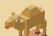 3D Illustration Isometric Collection, an Animal 3D Model by Designbytowo (Thumbnail 16 of 16)