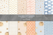 Shimmery Gold & Watercolor Patterns, a Pattern Graphic by Blixa 6 Studios (Thumbnail 1 of 6)