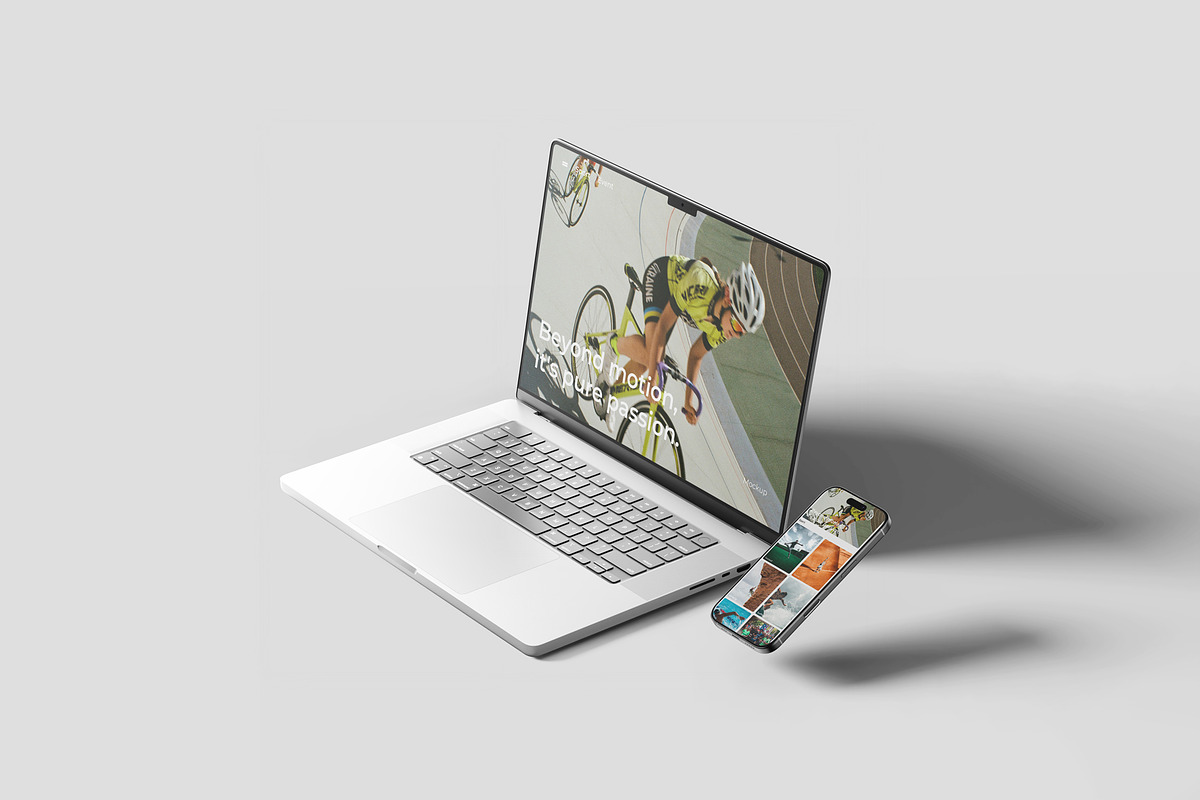 Laptop And Phone Mockup, a Wearable Device Mockup by scribrostudio (Photo 4 of 11)