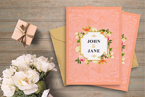 FLOWER WEDDING INVITATION