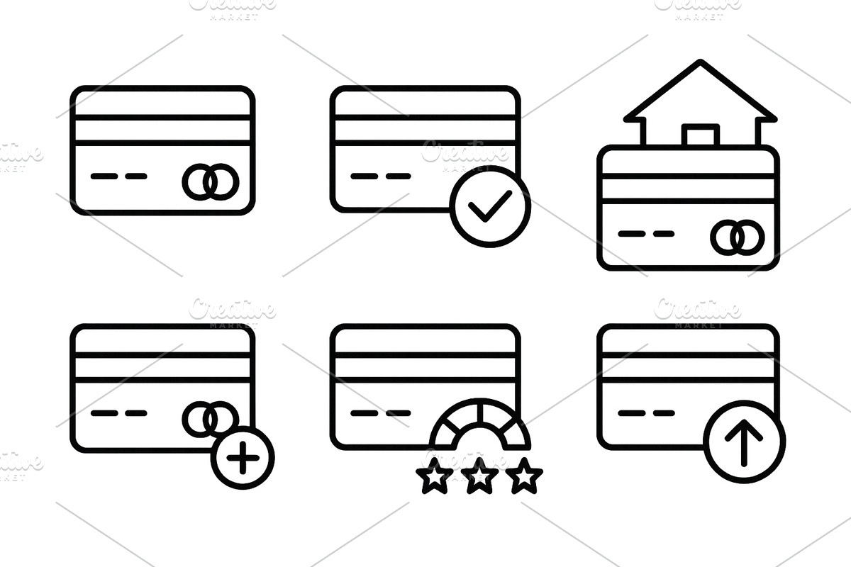 Different types of payment card, a Technology Illustration by ZinetroN