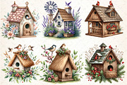 Spring Bird House ClipArt's, an Illustration by DreamCafeArt (Thumbnail 2 of 5)