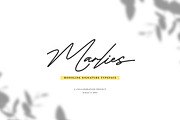 Marlies Monoline Signature, a Script Font by Dikas Studio (Thumbnail 1 of 6)