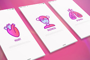 Heart Attack | 16 Thin Line Icons, an Outline Icon by Alex Blogoodf (Thumbnail 2 of 11)