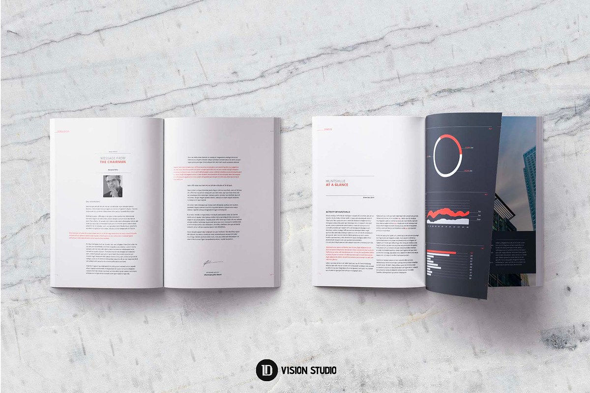 Annual Report InDesign Canva, a Brochure Template by ID Vision Studio (Photo 10 of 17)