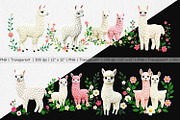 Alpaca Embroidery Clipart, a Graphic by Artnoy (Thumbnail 2 of 5)