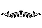 Ornamental Floral Silhouette, a Decorative Illustration by himelgfx (Thumbnail 11 of 18)