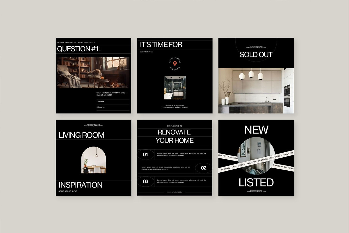 140 Luxury Real Estate Template, a Social Media Template by Prapti Design (Photo 9 of 12)
