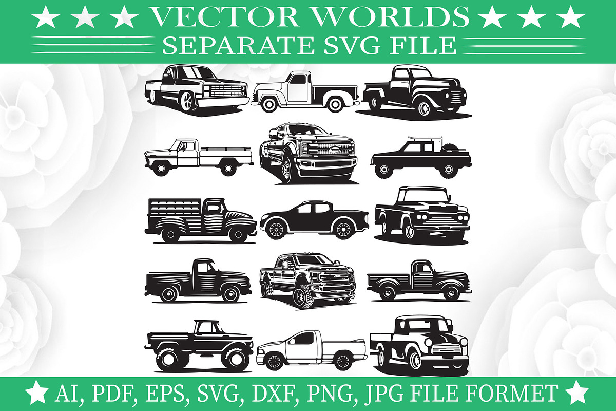 Pickup Truck Svg, Pickup, Truck Svg, an Object Graphic by VectorWorlds
