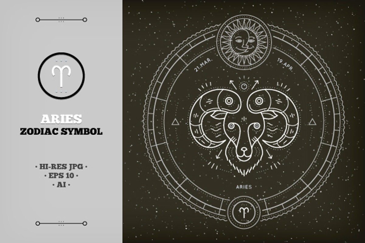 ♈ Aries Zodiac Symbol, an Object Graphic by painterr (Photo 1 of 2)