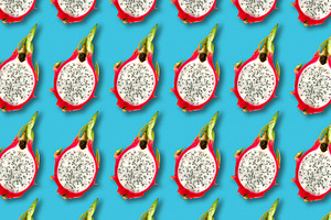 Pitaya fruit slices pattern, a Food & Drink Photo by BOOCYS