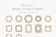 Folk Art Frames, Nordic Floral Frame, an Object Graphic by Invite to Clipart (Thumbnail 4 of 8)