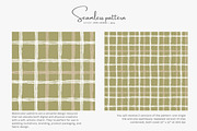 neutral plaid seamless pattern, a Decorative Illustration by Pink Studio Art (Thumbnail 2 of 5)