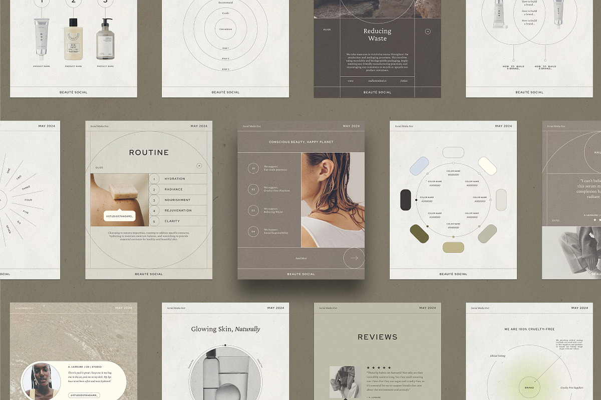 BEAUTÉ | InfoSocial Media Kit, a Social Media Template by Studio Standard (Photo 2 of 11)