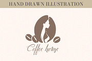 Coffee Bean Woman Logo Vector, a Branding & Logo Template by Elena Naumchenkova (Thumbnail 2 of 3)