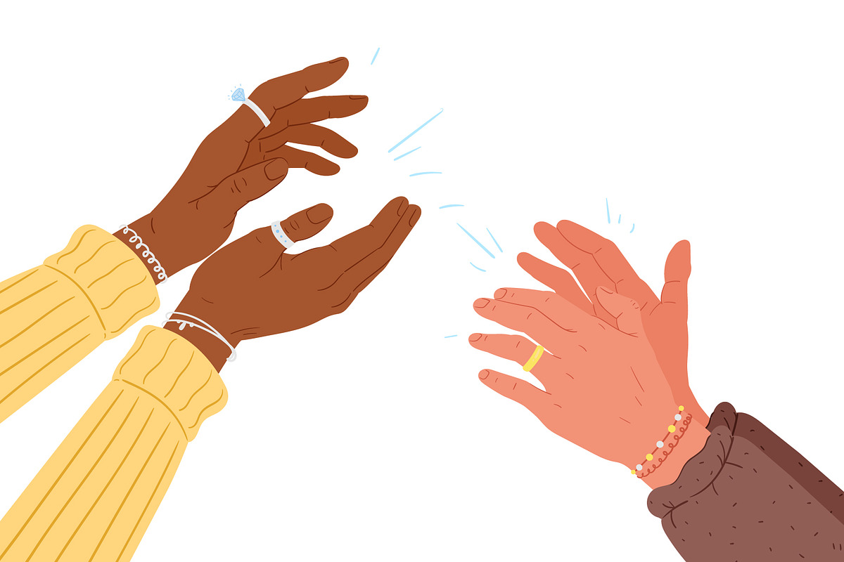 Hands gestures, a Person Illustration by GreenSky (Photo 7 of 7)
