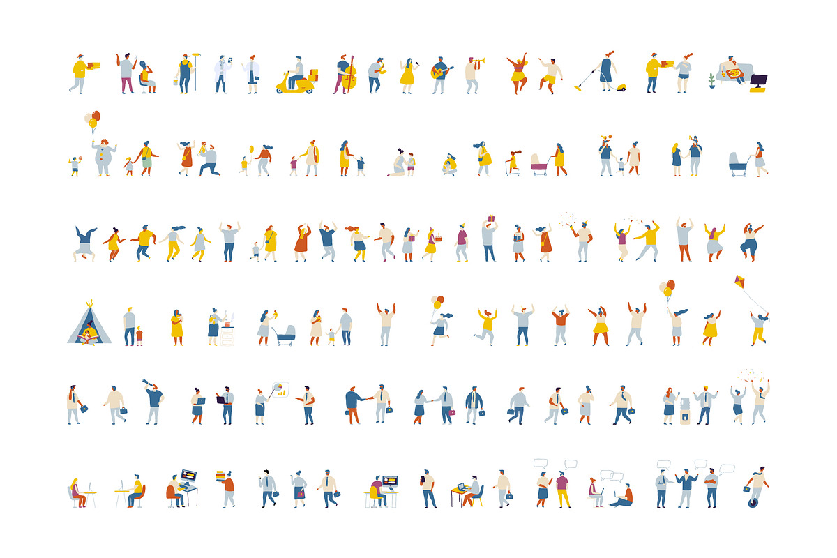 400+ Set of flat vector people, a Person Illustration by Vector_Art (Photo 5 of 24)