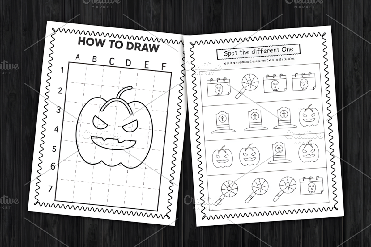 Halloween Activity Book for Kids, a Seasonal Illustration by Coco Bloom (Photo 3 of 3)