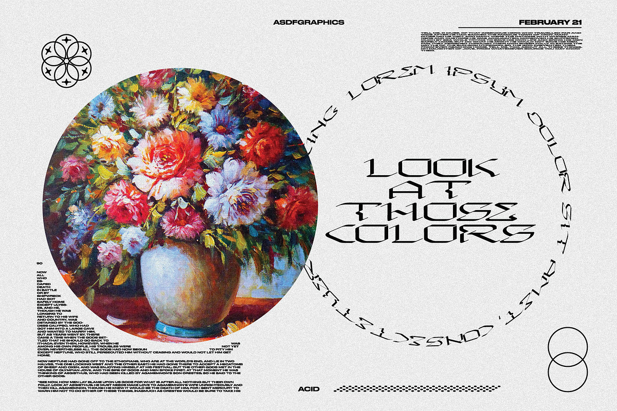 ACID FONT - ACID GRAPHICS TYPOGRAPHY, a Blackletter Font by ASDF Graphics (Photo 4 of 4)