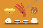 Dim Sum Vector Set, a Food Illustration by Spark Design (Thumbnail 2 of 3)