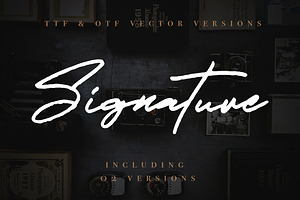 JV Signature SVG - Opentype SVG