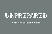 Unprepared - Hand Lettered Font, a Font by The Fresh Exchange (Thumbnail 1 of 4)