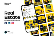 Real Estate Instagram Template, a Social Media Template by Raytas Studio (Thumbnail 1 of 8)