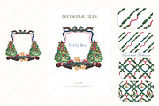 Teddy Bear Christmas Crest, a Decorative Illustration by LABFcreations (Thumbnail 4 of 4)