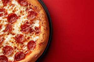 Hot and delicious pepperoni pizza, a Food & Drink Photo by MistyDay