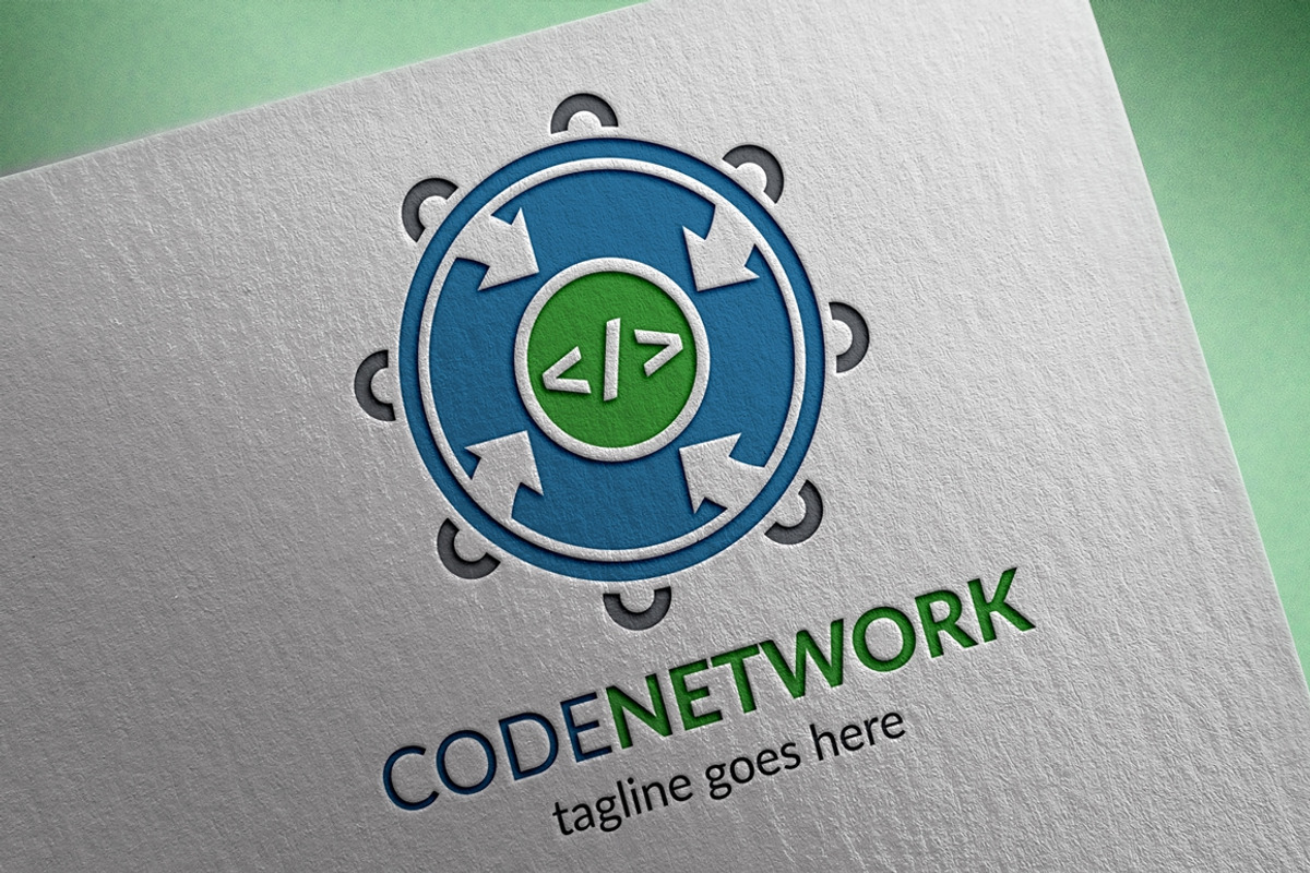 Code Network Logo, a Branding & Logo Template by Design_Planet