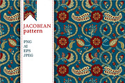 Jacobean pattern, a Pattern Graphic by Ivchenko design (Thumbnail 1 of 3)