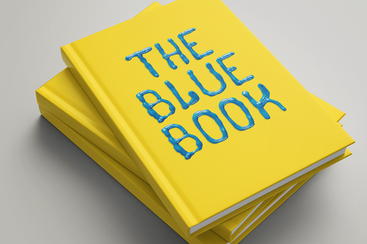 Oil Blue Font, a Font by Handmadefont (Photo 3 of 9)