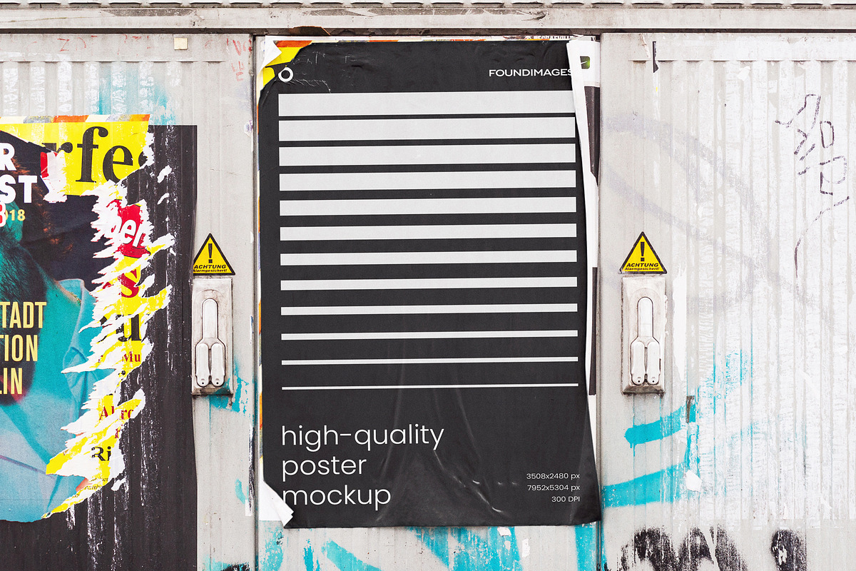Urban Poster Mockup Template Bundle, an Advertising Mockup by FoundImages (Photo 37 of 52)