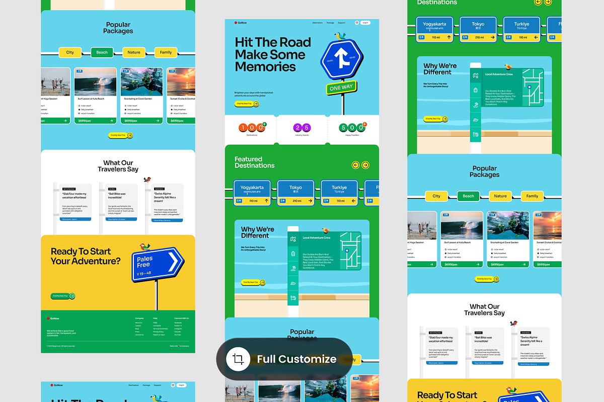 GoNow - Travel Agency Landing Page preview 3