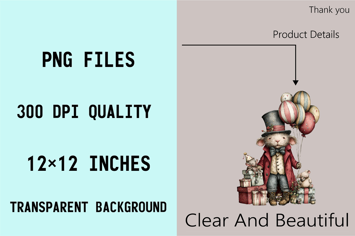 Whimsical Happy Birthday Clipart Cli, an Illustration by SVGArt (Photo 7 of 7)