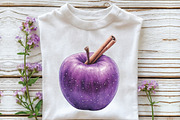 Watercolor Lavender Fall Clipart, an Illustration by CraftArtStudio (Thumbnail 3 of 6)