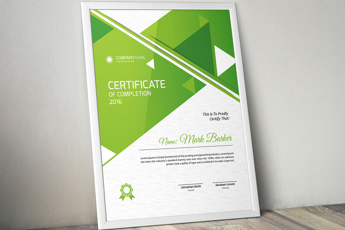 Certificate Word | PSD | AI, a Stationery Template by Curve Design (Photo 3 of 3)