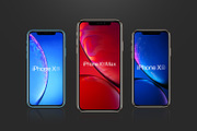 iPhone XS & XS Max & XR Mockups, an iPhone Mockup by Big Zone Studio (Thumbnail 2 of 5)