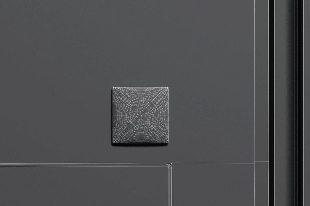 White Square Fridge Magnet 3D Model, an Object 3D Model by rebrandy (Photo 9 of 9)