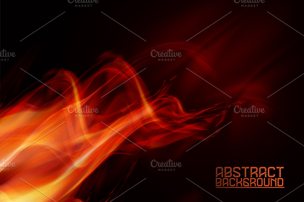 Abstract fire flames, an Object Illustration by majcot (Photo 2 of 5)