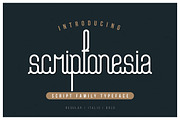 Scriptonesia, a Script Font by TGIF.STD (Thumbnail 1 of 5)