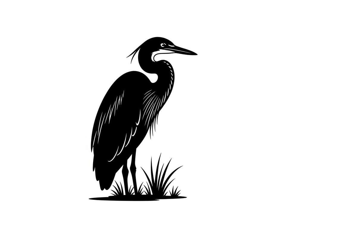 50 Heron Crane Silhouette Bundle, an Illustration by Amazin_art (Photo 14 of 39)