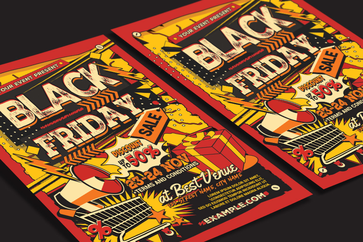 Black Friday Sale Flyer, a Flyer Template by Muhamad Iqbal hidayat (Photo 3 of 4)